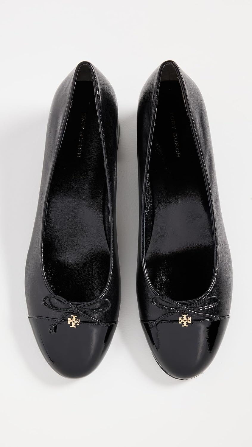 image:imageTory Burch Womens 45mm Cap Toe PumpsPerfect BlackPerfect Black