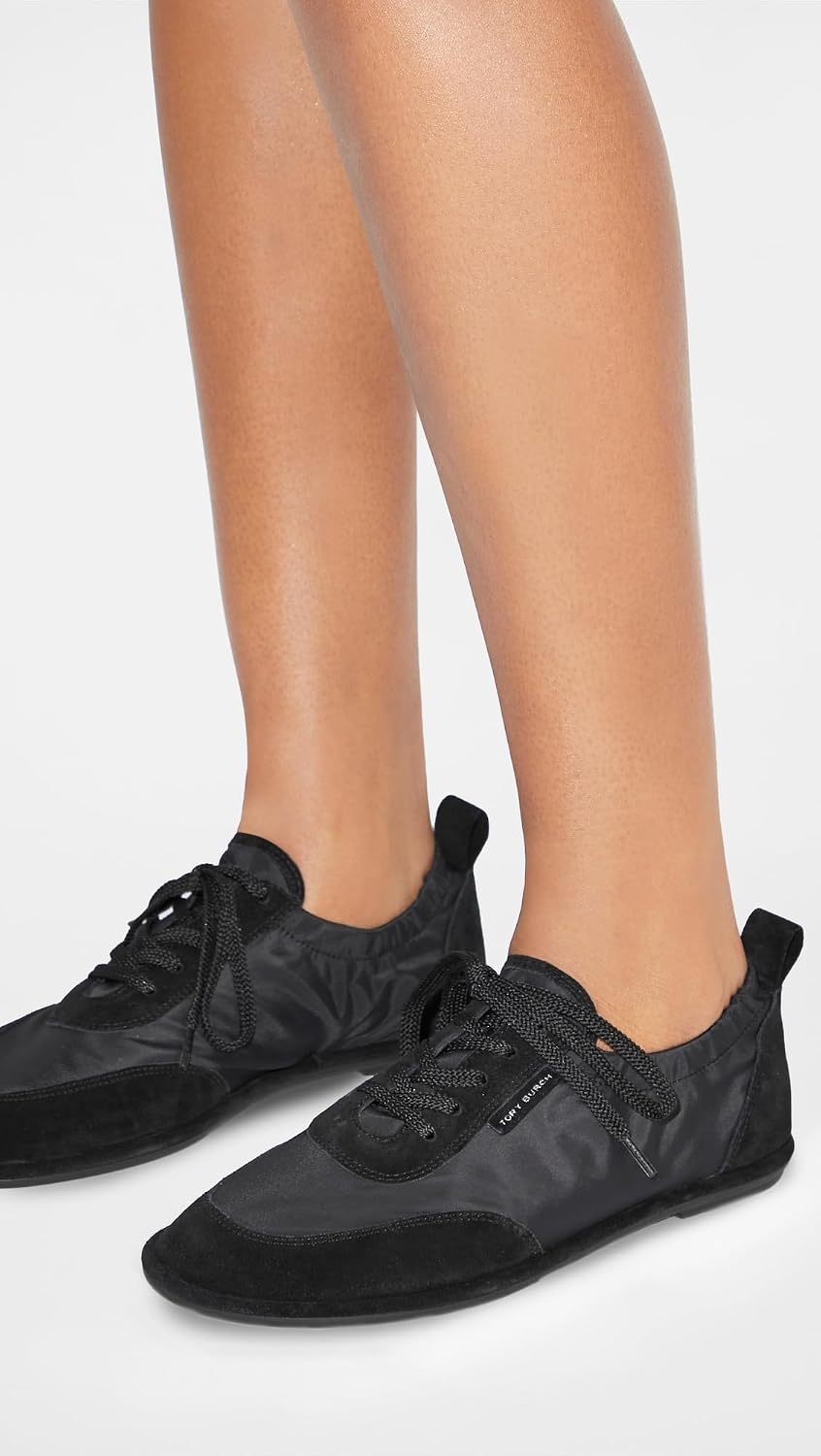 image:imageTory Burch Womens Ballet Sneakers Perfect Black 8 Medium US