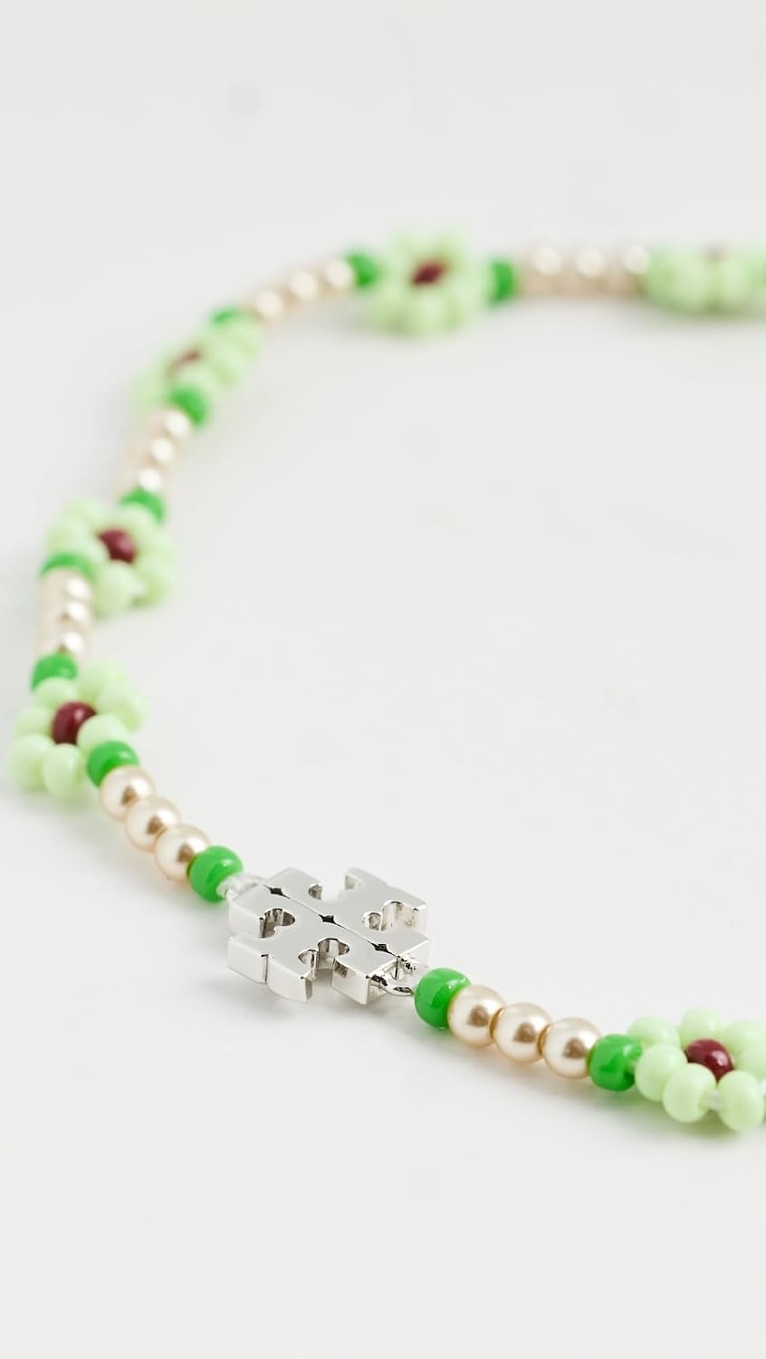 image:imageTory Burch Womens Beaded Flower BraceletMint