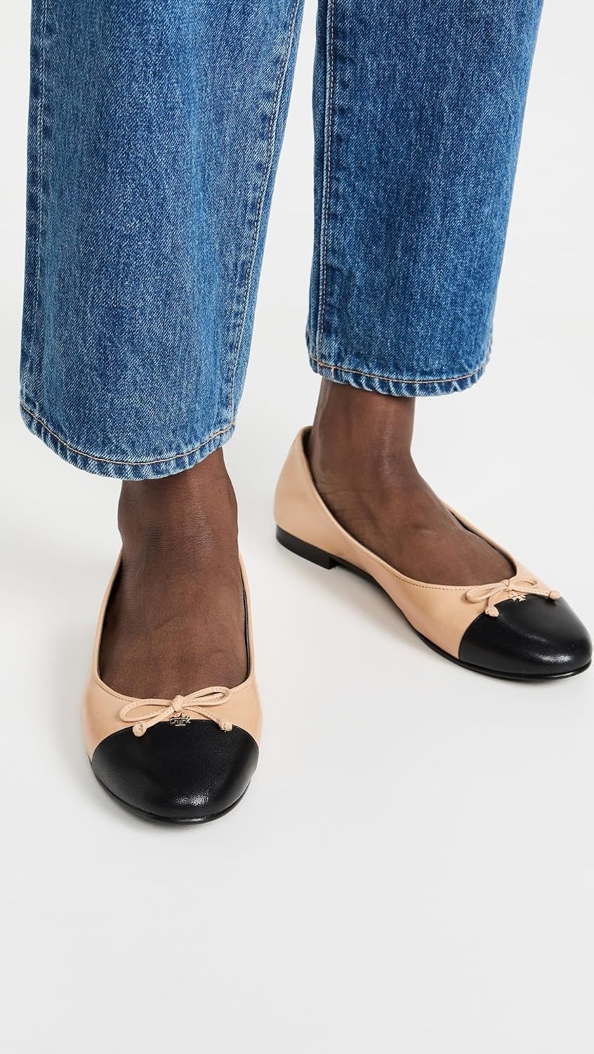 image:imageTory Burch Womens Bow Ballet FlatsGinger ShortbreadBlack