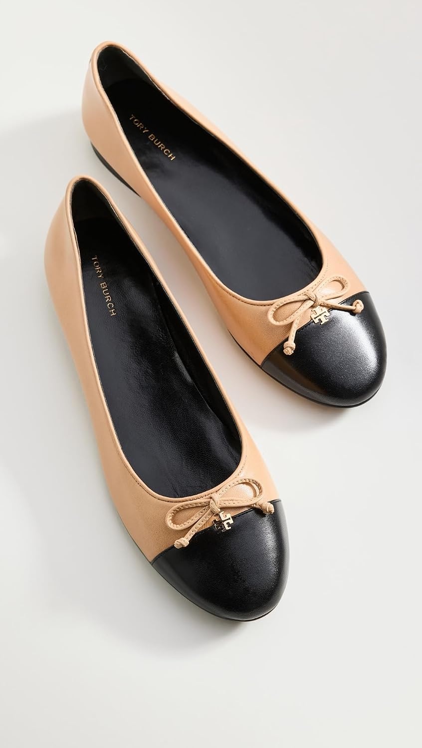 image:imageTory Burch Womens Bow Ballet FlatsGinger ShortbreadBlack