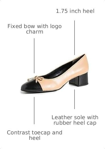image:imageTory Burch Womens Bow Ballet Pumps 45mmShell PinkBlack