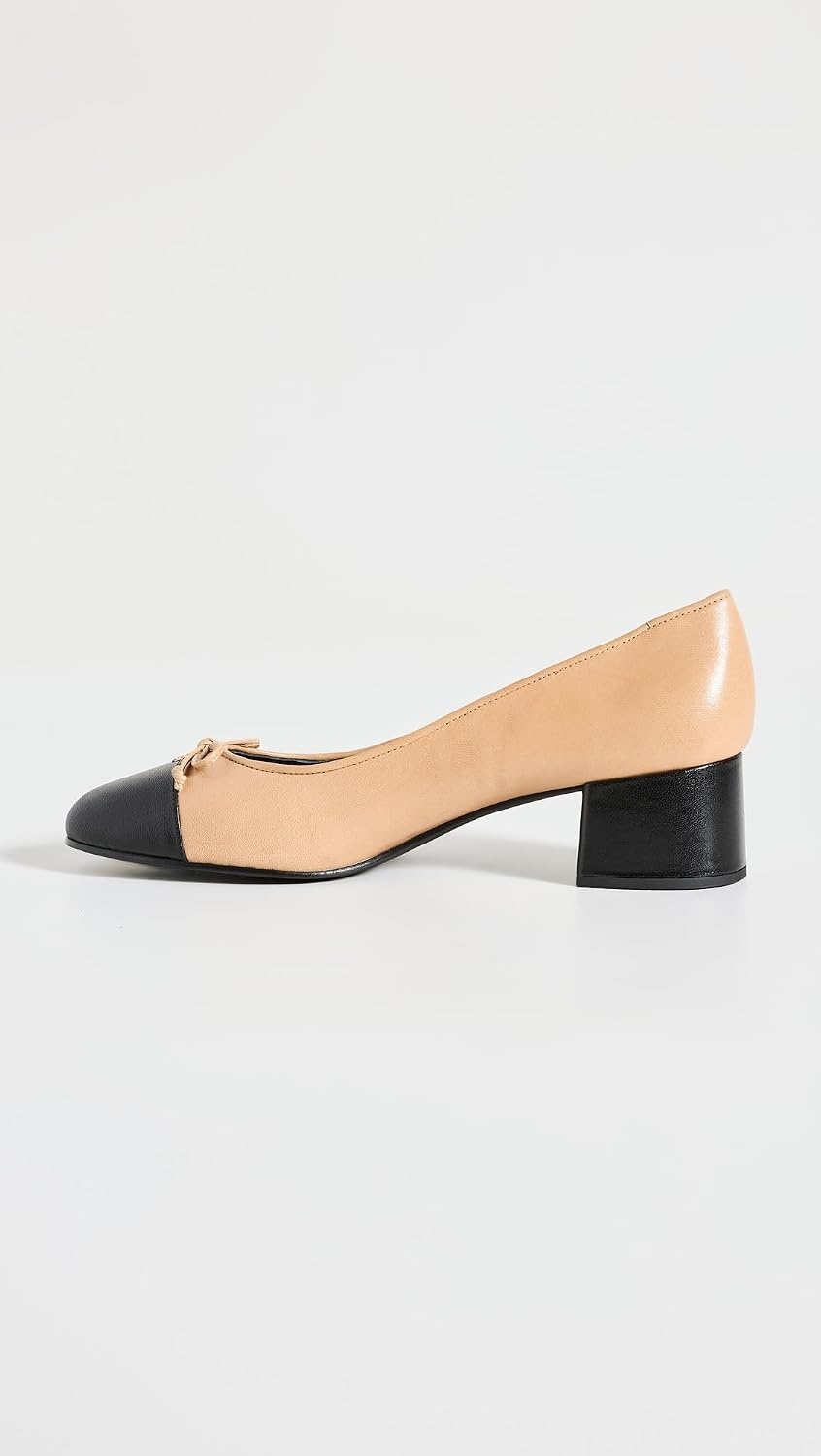 image:imageTory Burch Womens Bow Ballet Pumps 45mmShell PinkBlack