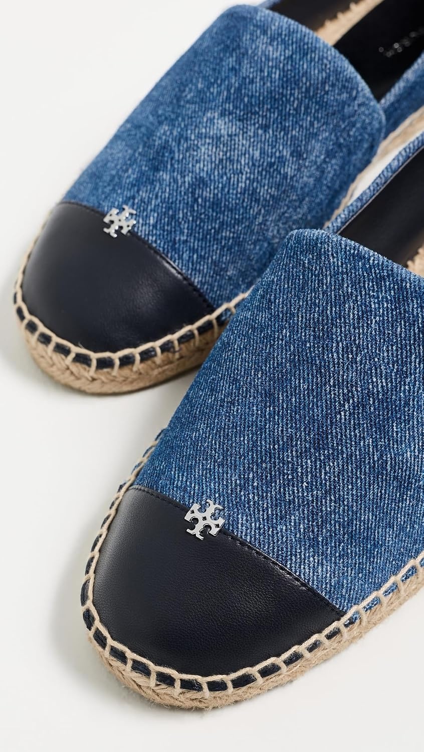 image:imageTory Burch Womens Cap Toe Ballet FlatsDusk DenimNew Navy