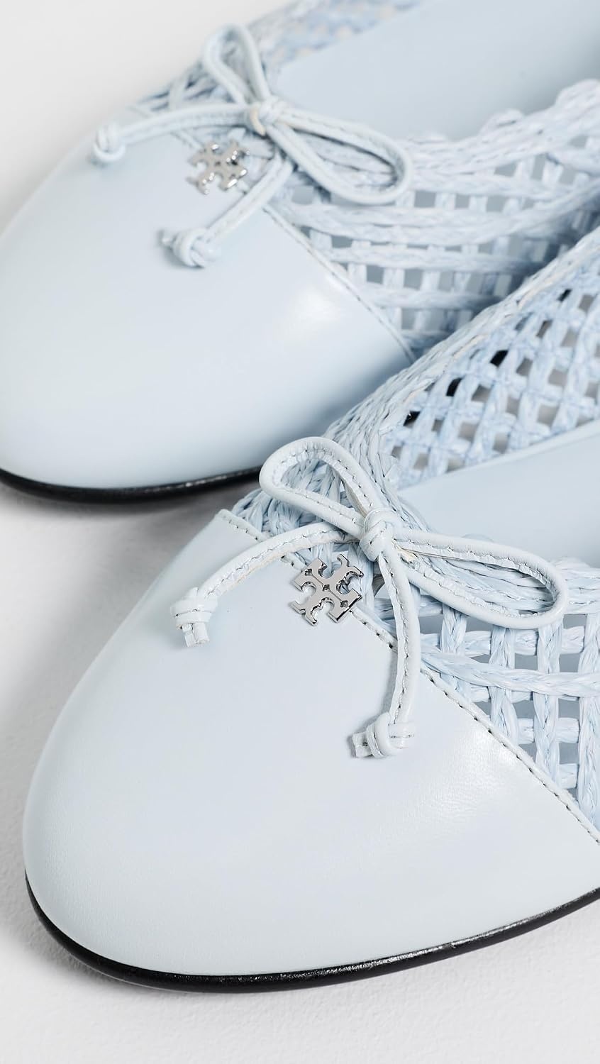 image:imageTory Burch Womens Cap Toe Ballet FlatsLight Blue