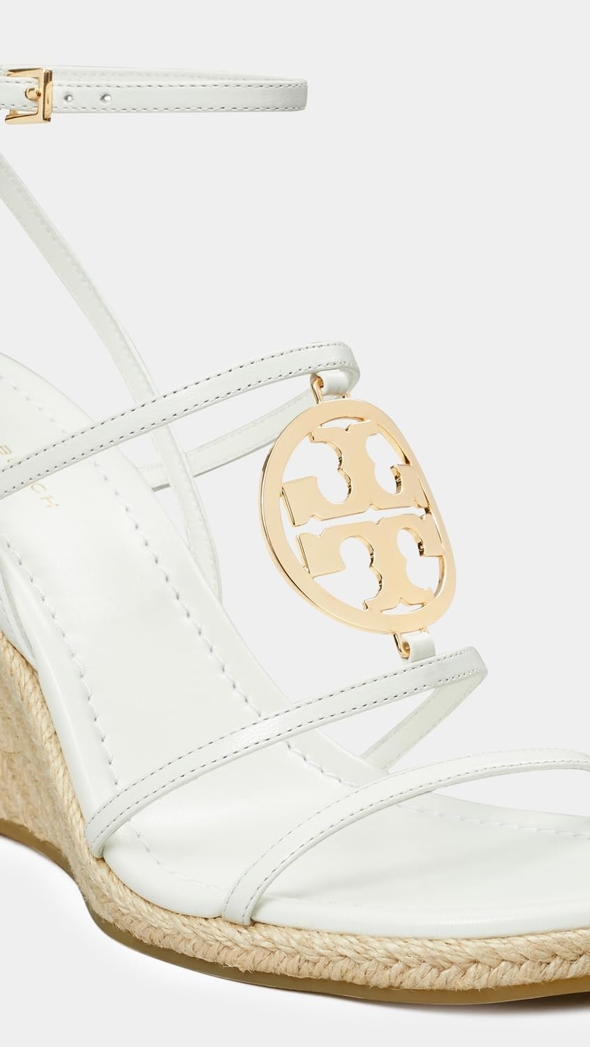 image:imageTory Burch Womens Capri Miller Espadrille Wedges 85mmBlancGold