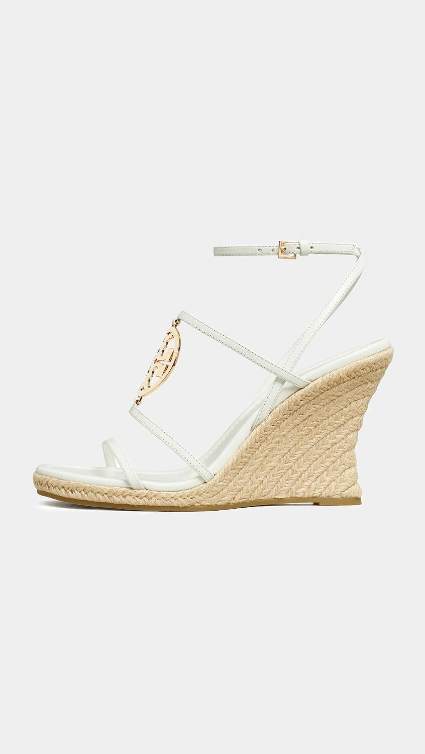 image:imageTory Burch Womens Capri Miller Espadrille Wedges 85mmBlancGold