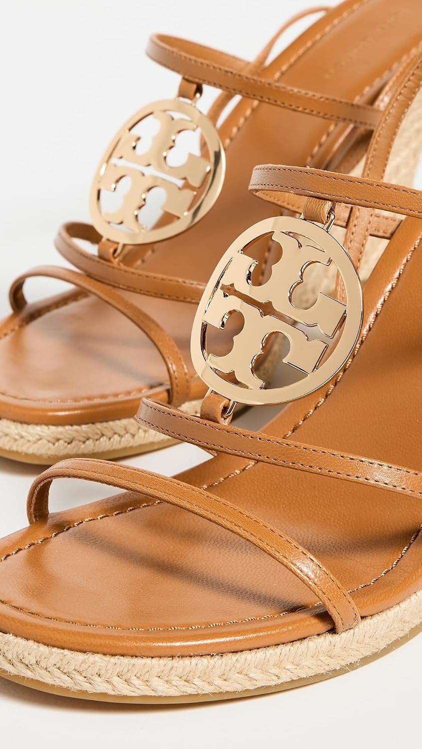 image:imageTory Burch Womens Capri Miller Espadrille Wedges 85mmCaramel CornGold