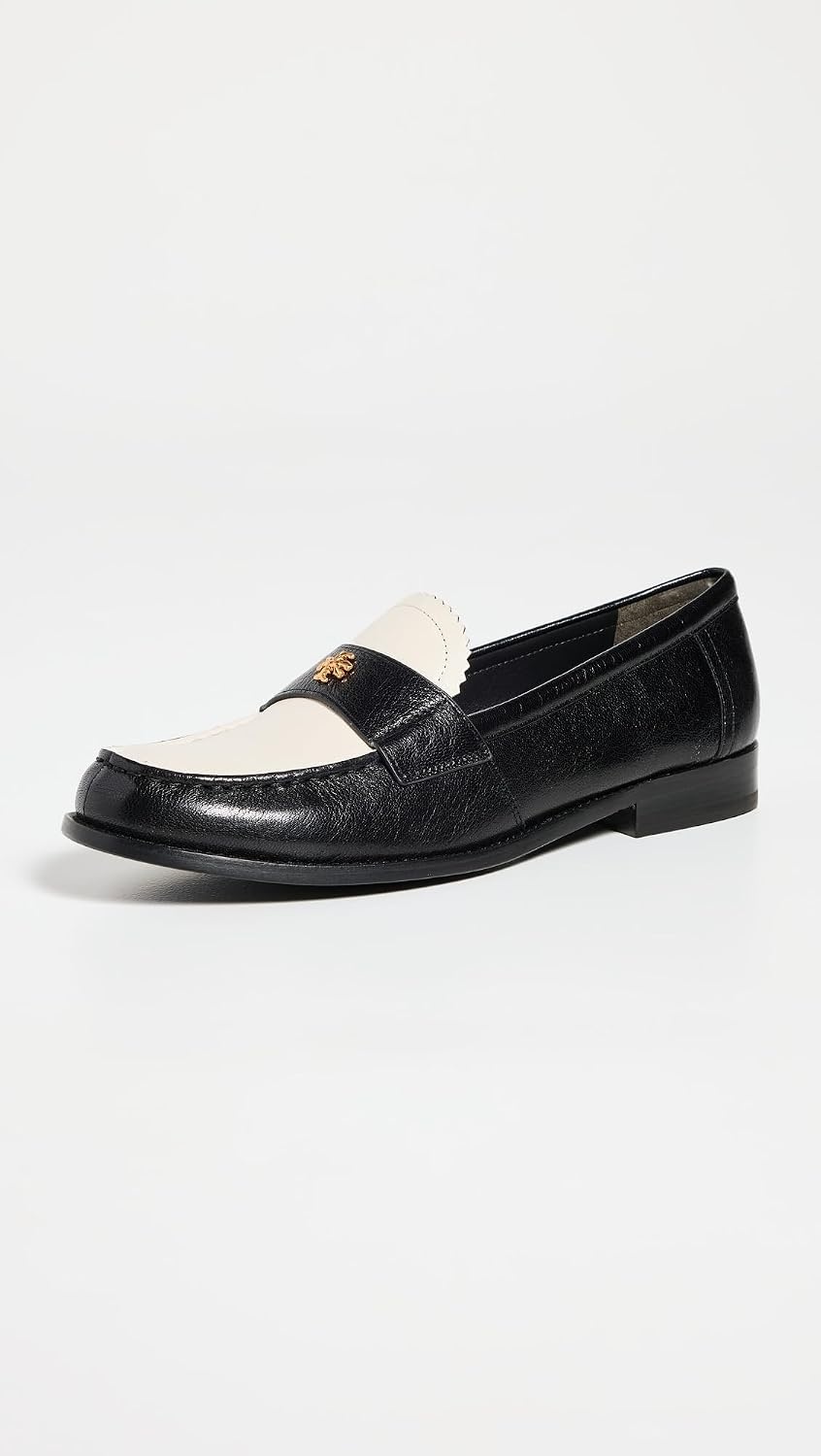 image:imageTory Burch Womens Classic LoafersPerfect BlackNew Ivory