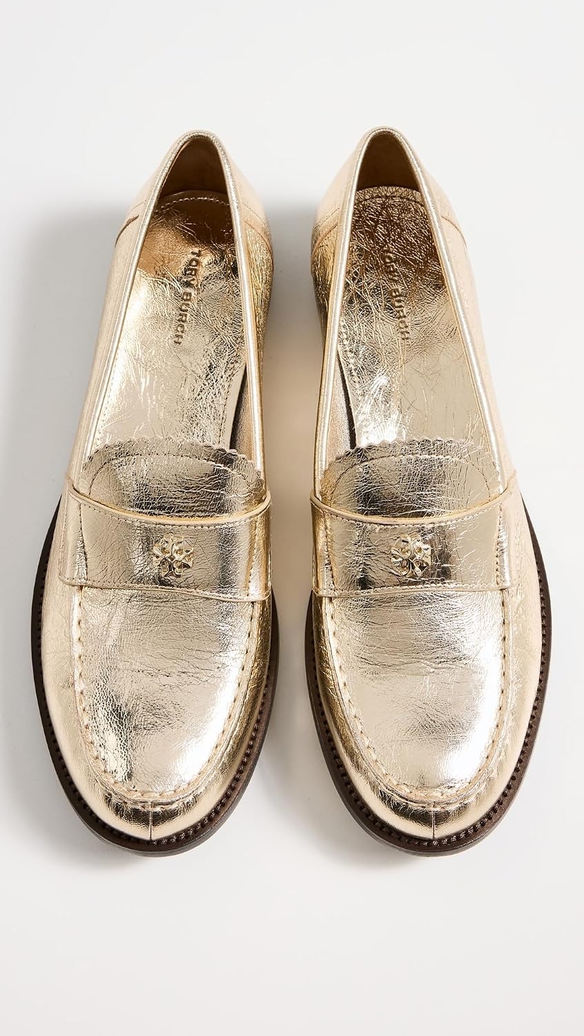 image:imageTory Burch Womens Classic LoafersSpark GoldPlatino