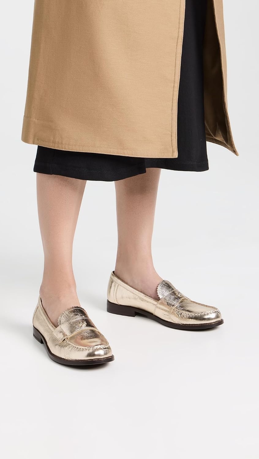image:imageTory Burch Womens Classic LoafersSpark GoldPlatino