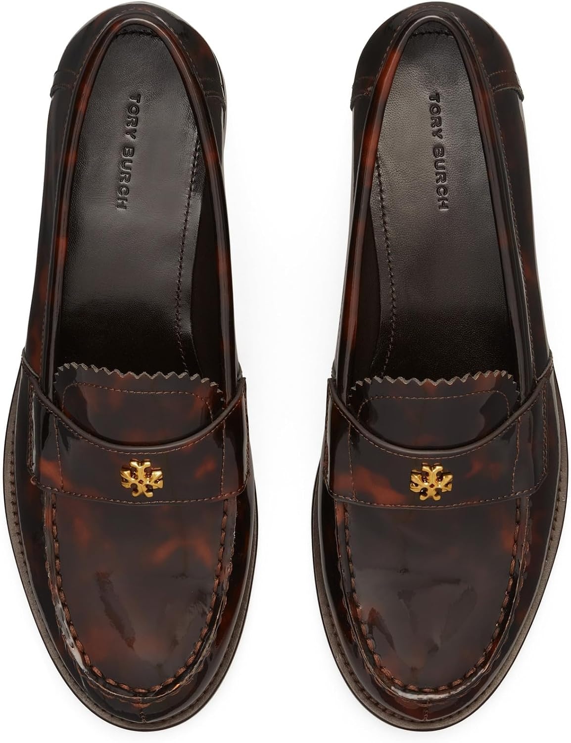 image:imageTory Burch Womens Classic LoafersTortoise Patent
