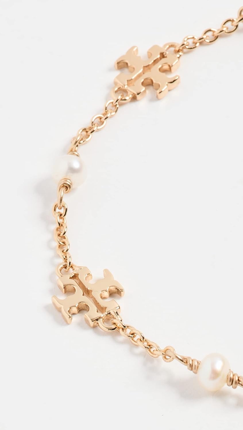 image:imageTory Burch Womens Delicate Moondance Pearl BraceletTory GoldPearl