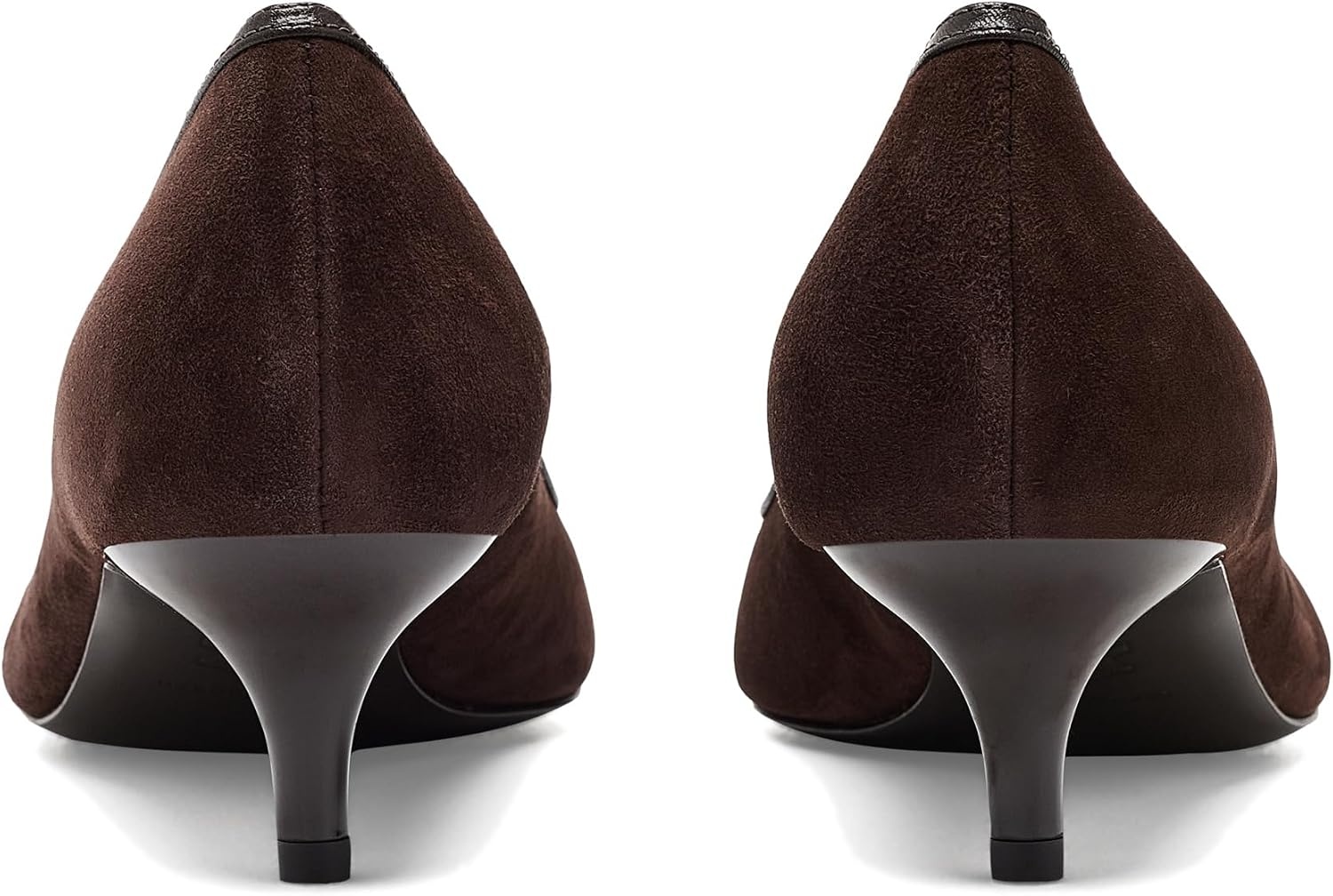 image:imageTory Burch Womens Double T Buckle Kitten Heel Pumps 45mmDark CocoaDark Cocoa