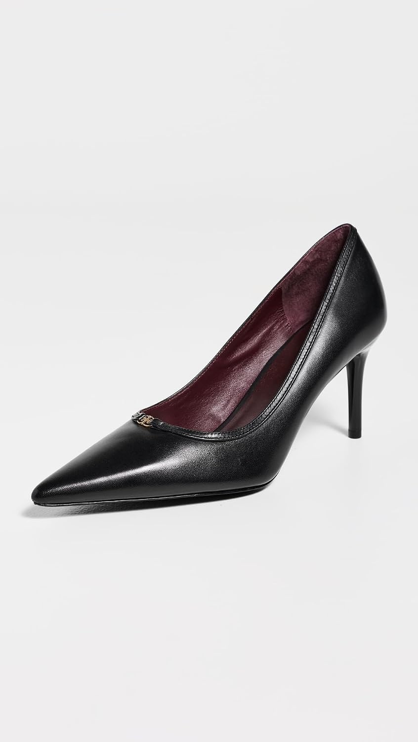 image:imageTory Burch Womens Double T Buckle Pumps 80mmPerfect Black