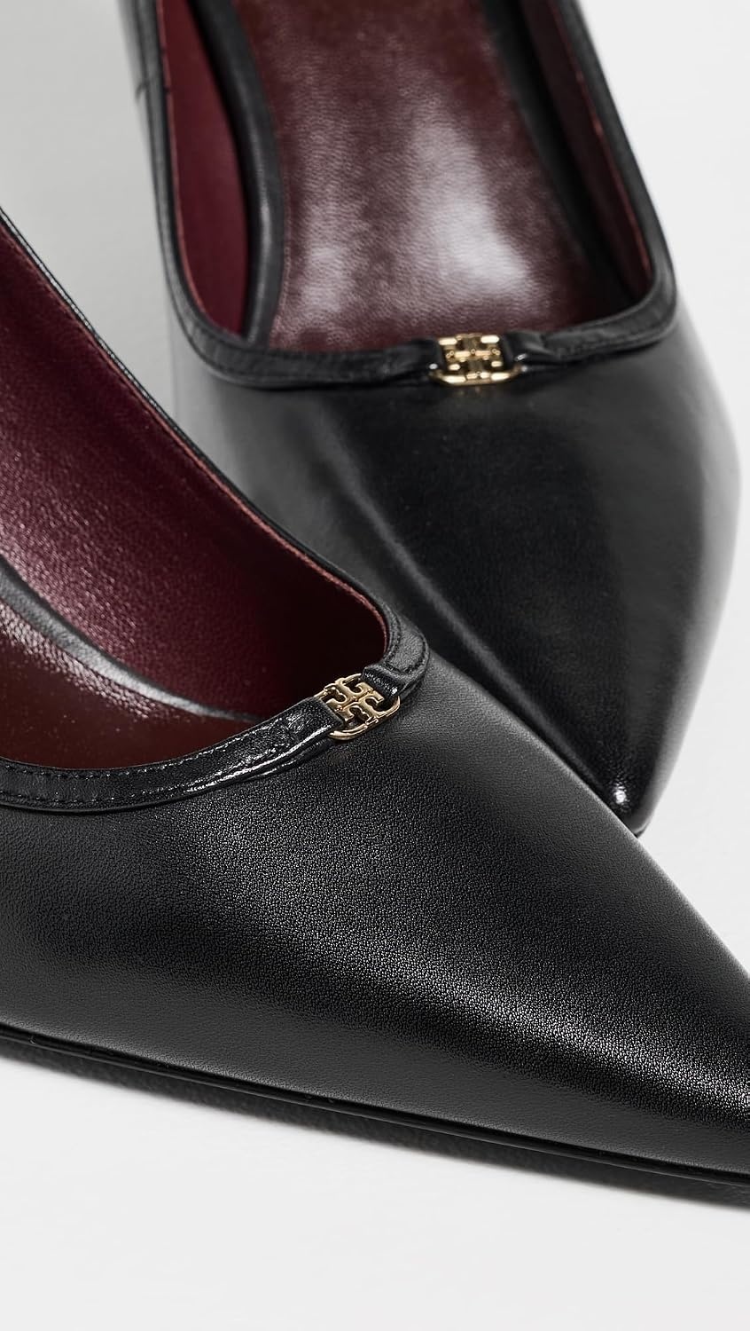 image:imageTory Burch Womens Double T Buckle Pumps 80mmPerfect Black