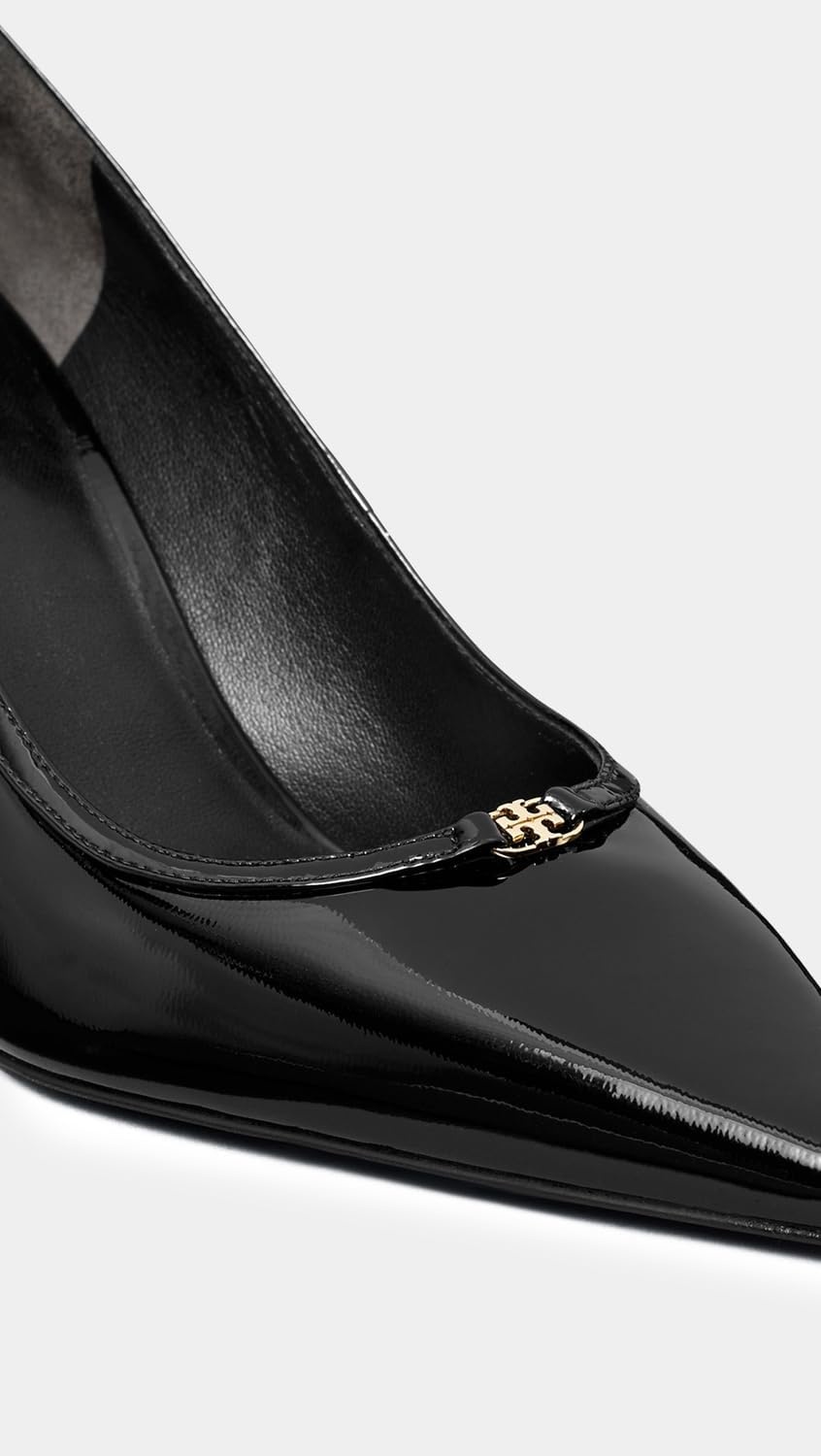 image:imageTory Burch Womens Double T Buckle Pumps 80mmPerfect Black Patent