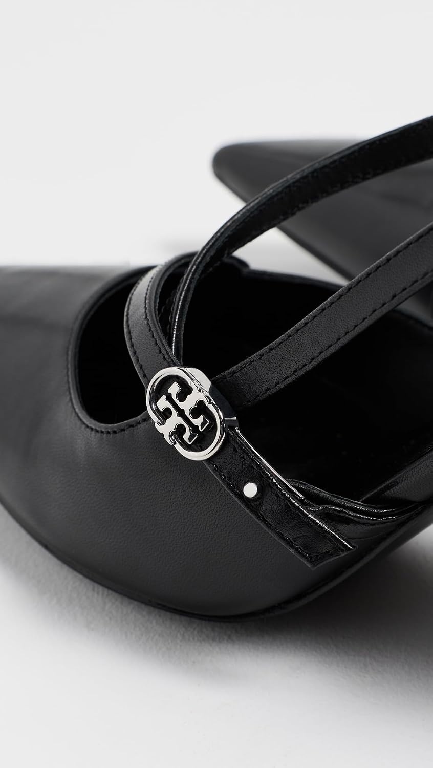 image:imageTory Burch Womens Double T Buckle Strap PumpsPerfect Black