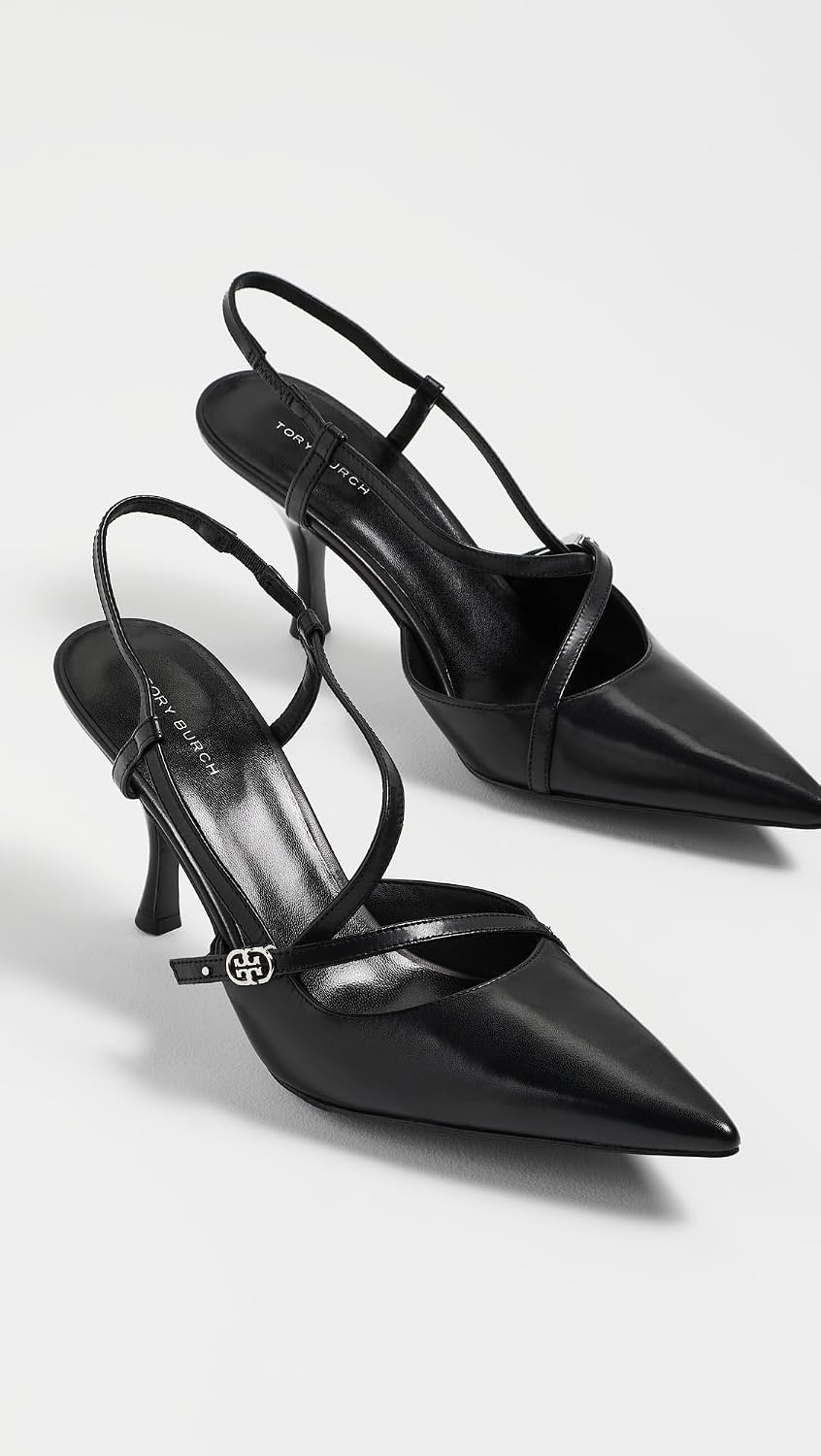 image:imageTory Burch Womens Double T Buckle Strap PumpsPerfect Black