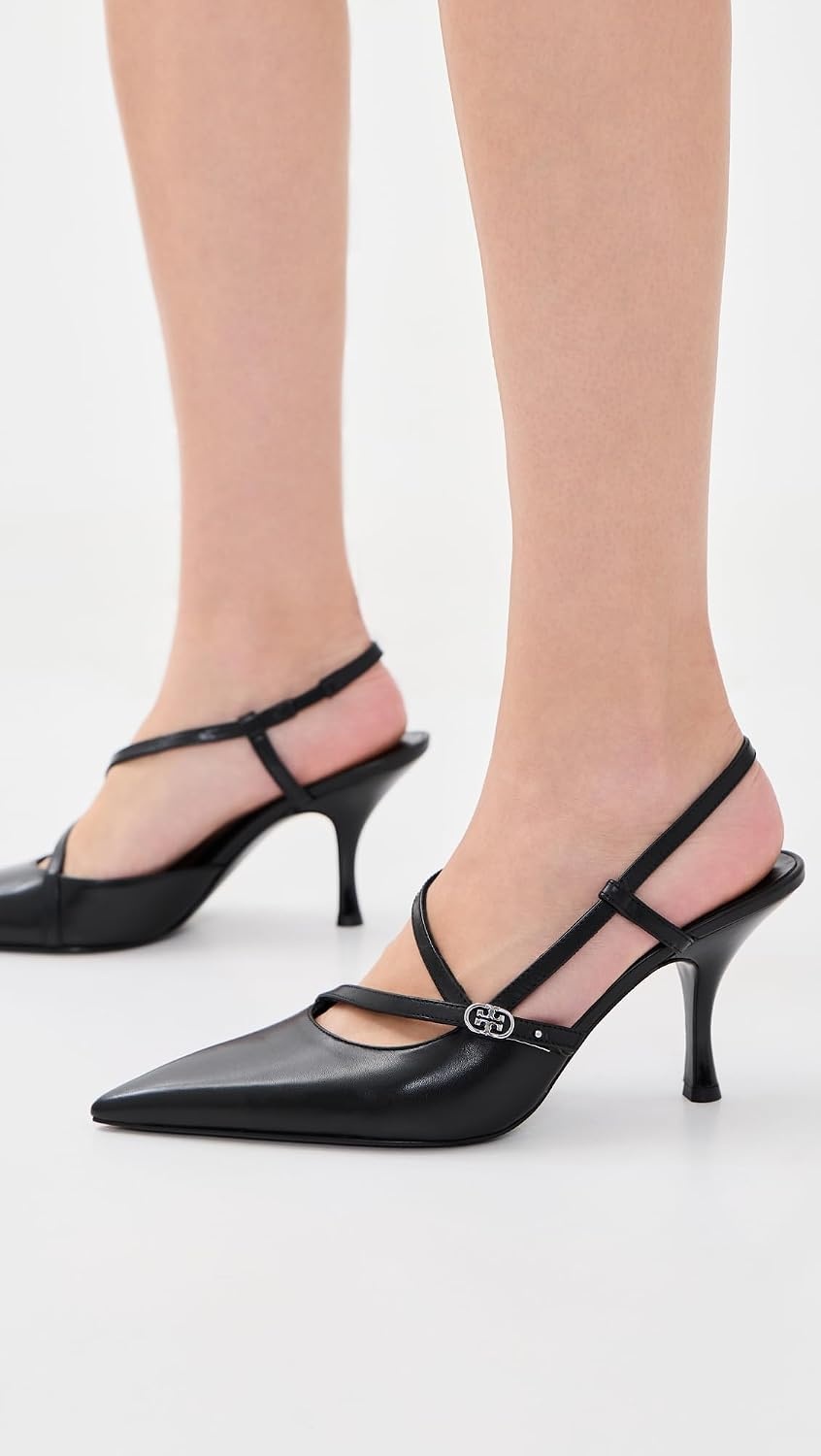 image:imageTory Burch Womens Double T Buckle Strap PumpsPerfect Black