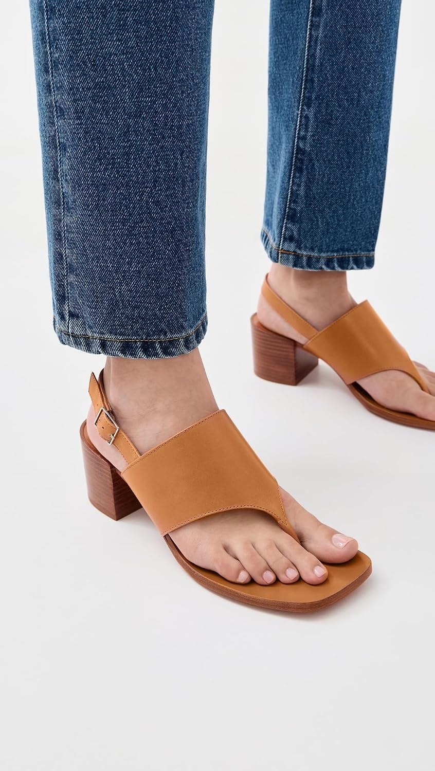 image:imageTory Burch Womens Double T Coin Heel Sandals 55mmTan