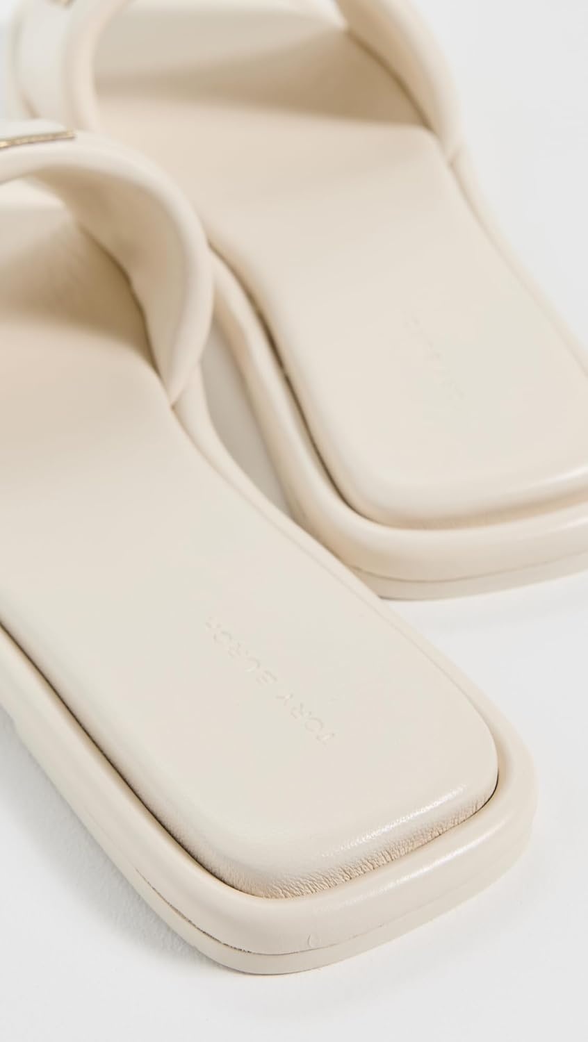 image:imageTory Burch Womens Double T Sport SlidesLight CreamGold