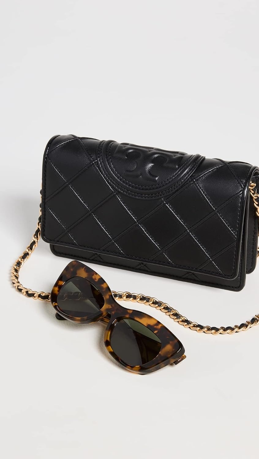 image:imageTory Burch Womens Fleming Soft Chain WalletBlack