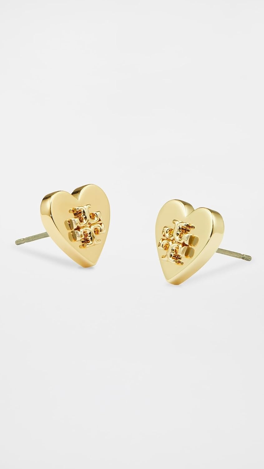 image:imageTory Burch Womens Forget Me Not Heart Stud EarringsTory Gold