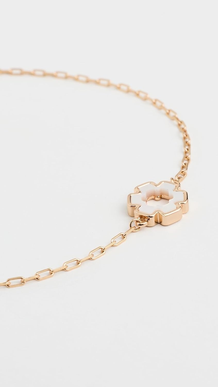 image:imageTory Burch Womens Forget Me Not Hex BraceletTory Gold Mother of Pearl