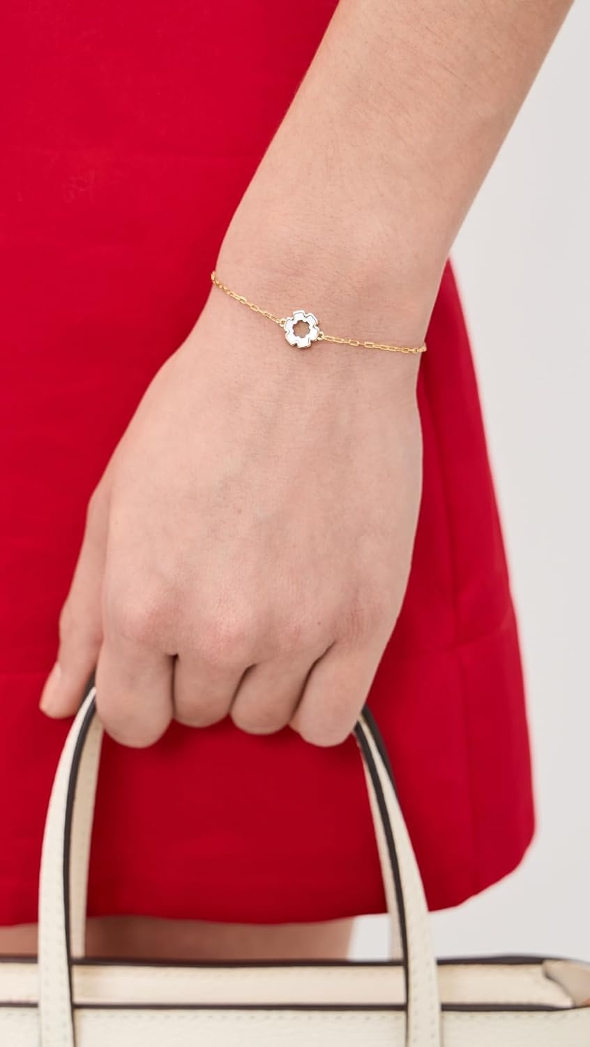 image:imageTory Burch Womens Forget Me Not Hex BraceletTory Gold Mother of Pearl