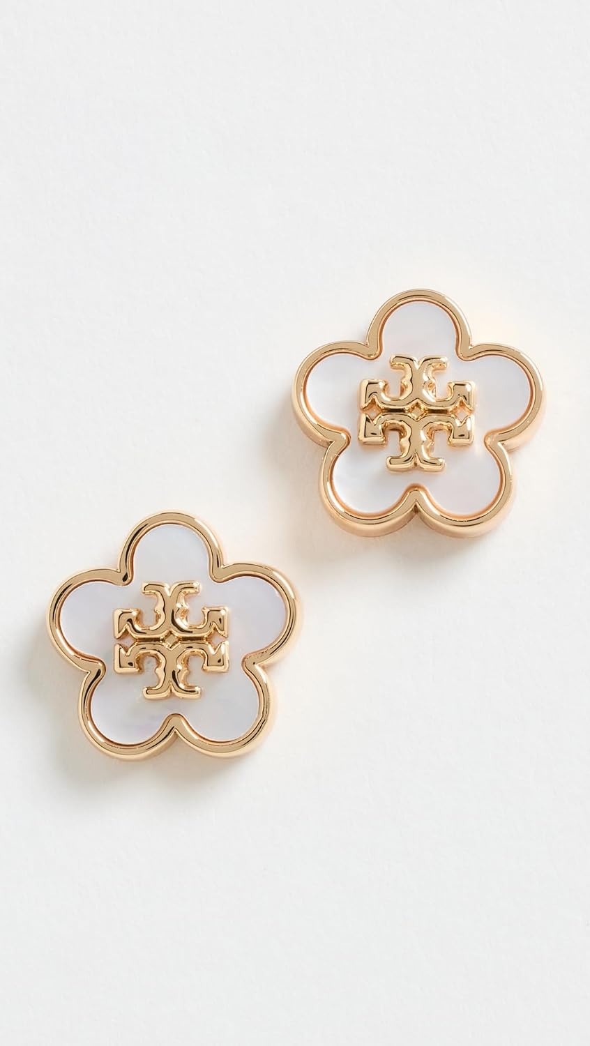 image:imageTory Burch Womens Forget Me Not Mother of Pearl Stud EarringsTory GoldMother of Pearl