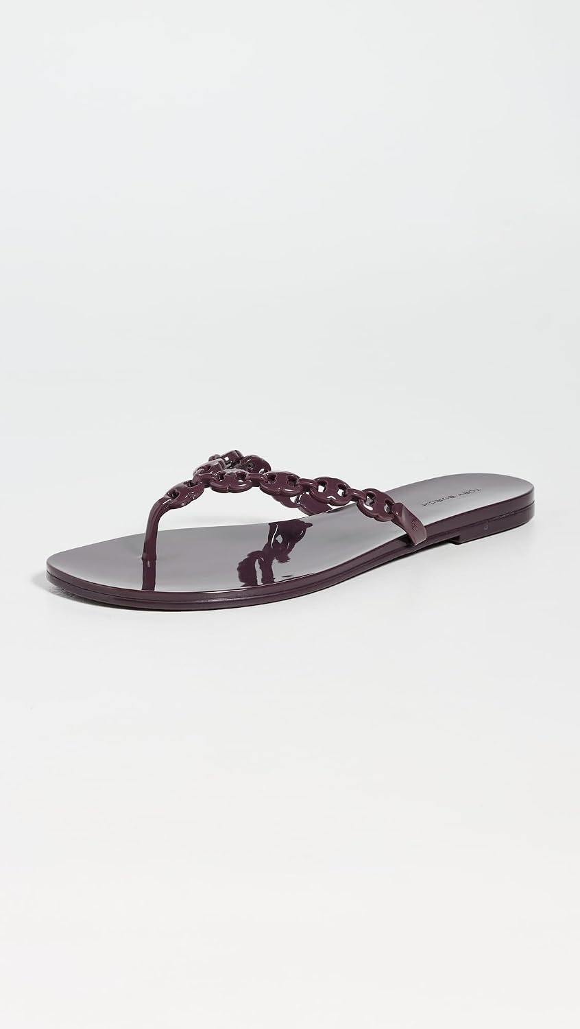 image:imageTory Burch Womens Gemini Link Jelly SandalsDark Carmine