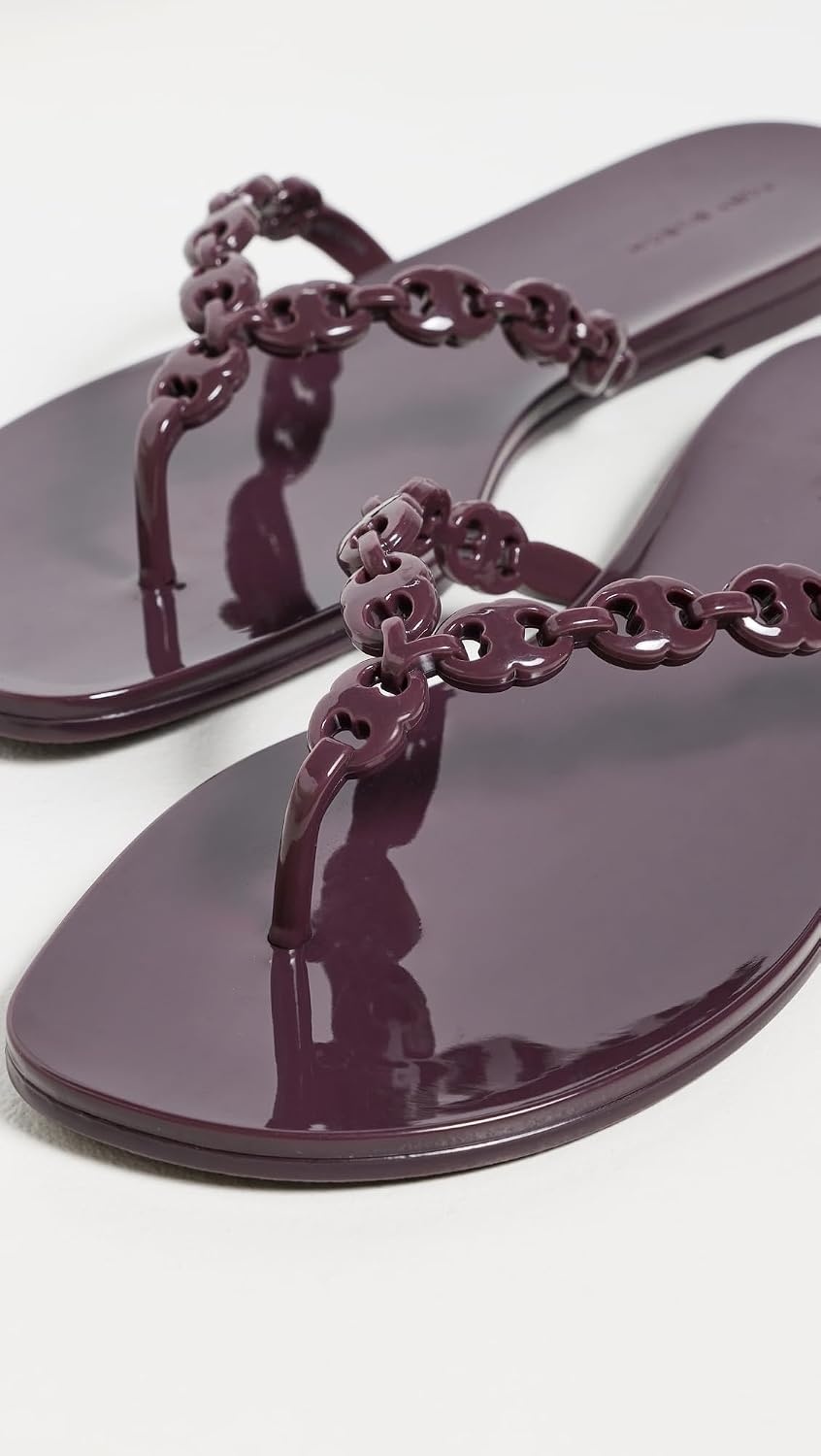 image:imageTory Burch Womens Gemini Link Jelly SandalsDark Carmine