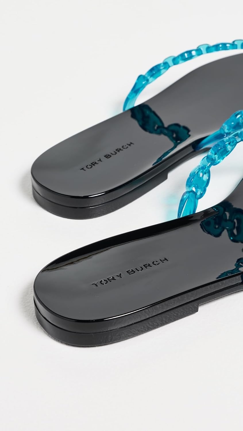 image:imageTory Burch Womens Gemini Link Jelly SandalsDeep BluePerfect Black