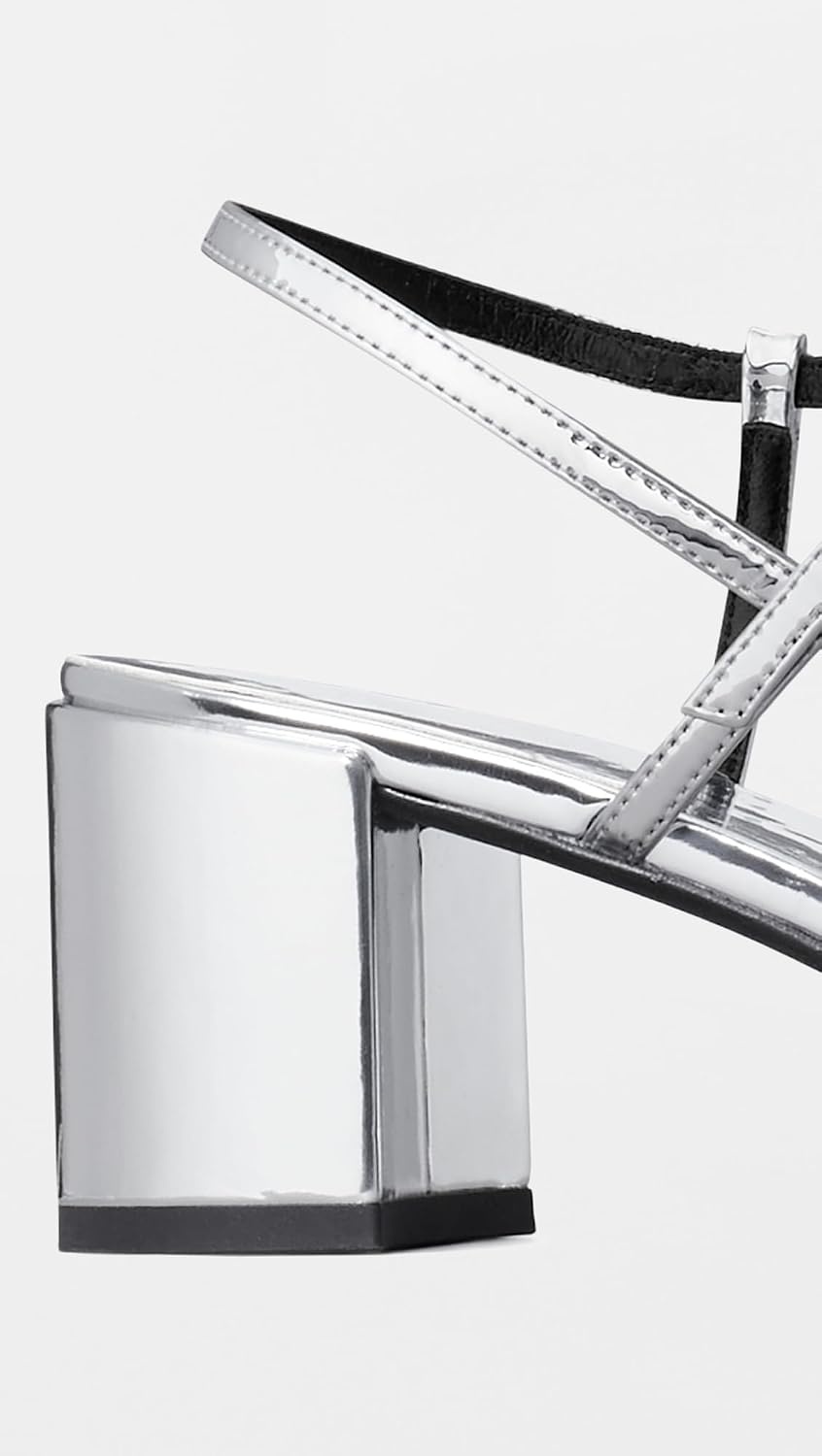 image:imageTory Burch Womens Gigi Heeled Sandals 55mmSilver