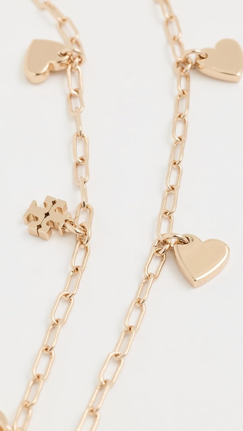 image:imageTory Burch Womens Good Luck Heart NecklaceTory Gold
