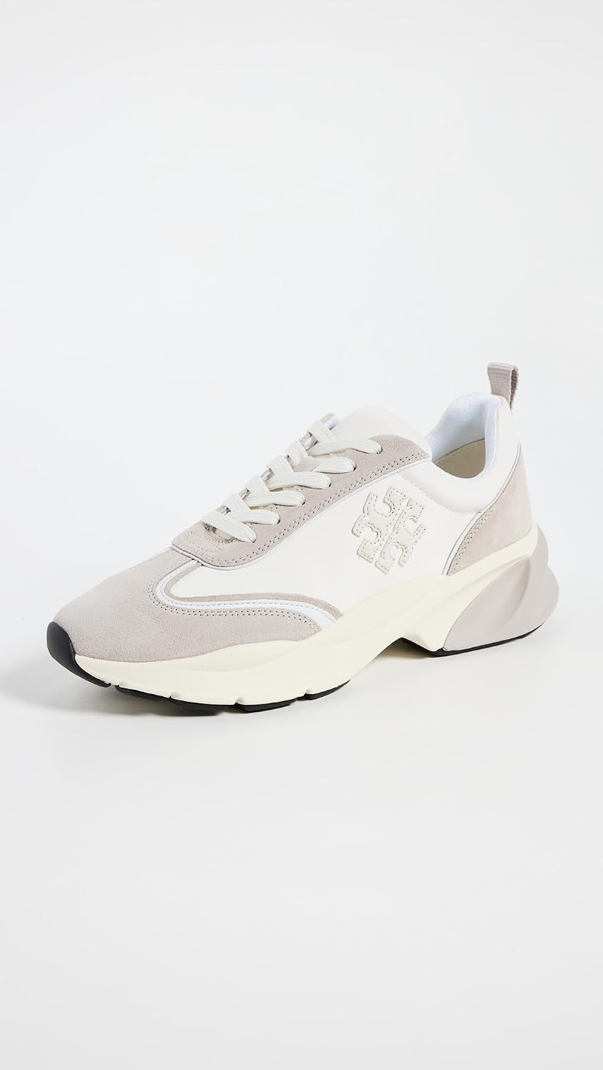 image:imageTory Burch Womens Good Luck TrainersBiancoFossil Stone