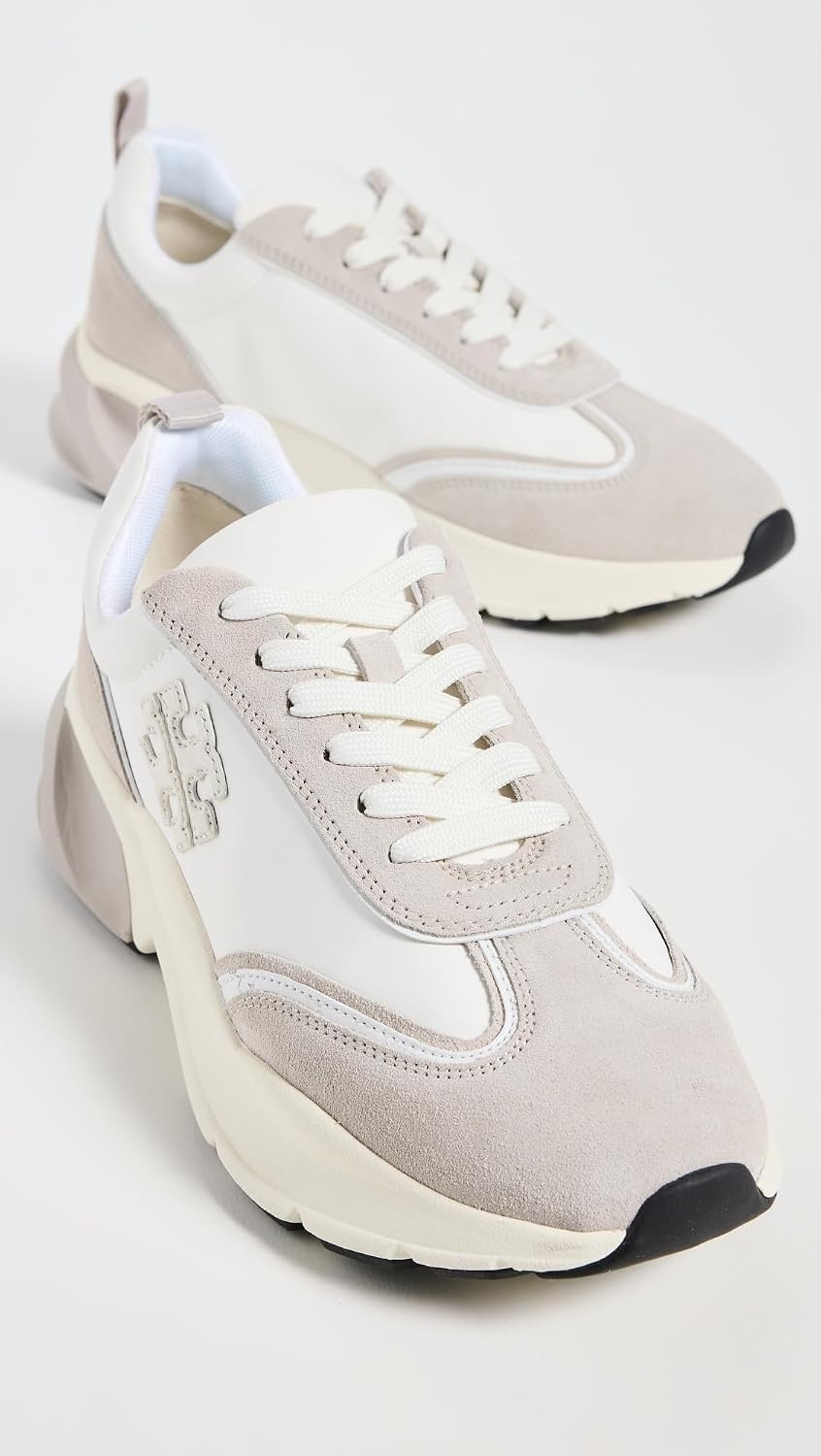 image:imageTory Burch Womens Good Luck TrainersBiancoFossil Stone