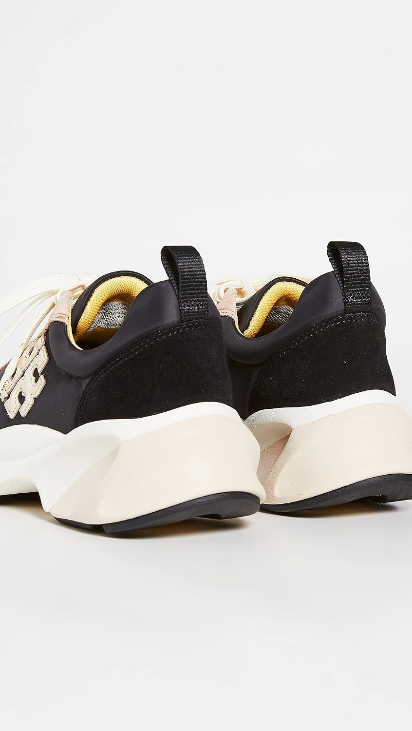 image:imageTory Burch Womens Good Luck TrainersBlackCreamBlack