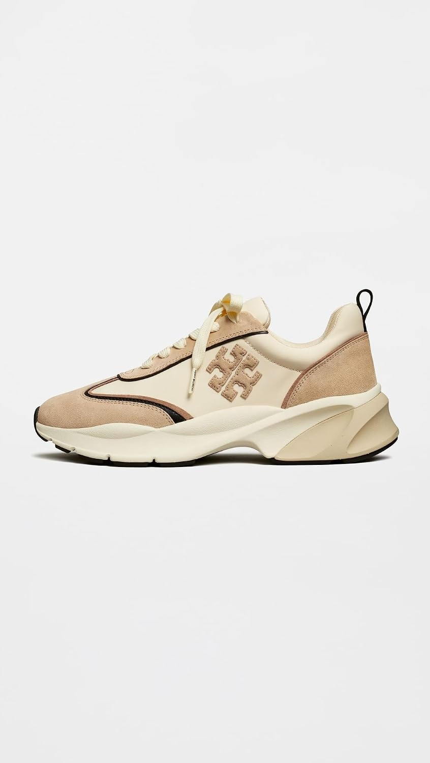 image:imageTory Burch Womens Good Luck TrainersFrench PearlLight Khaki