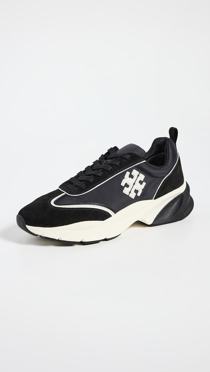 image:imageTory Burch Womens Good Luck TrainersPerfect BlackNew Ivory