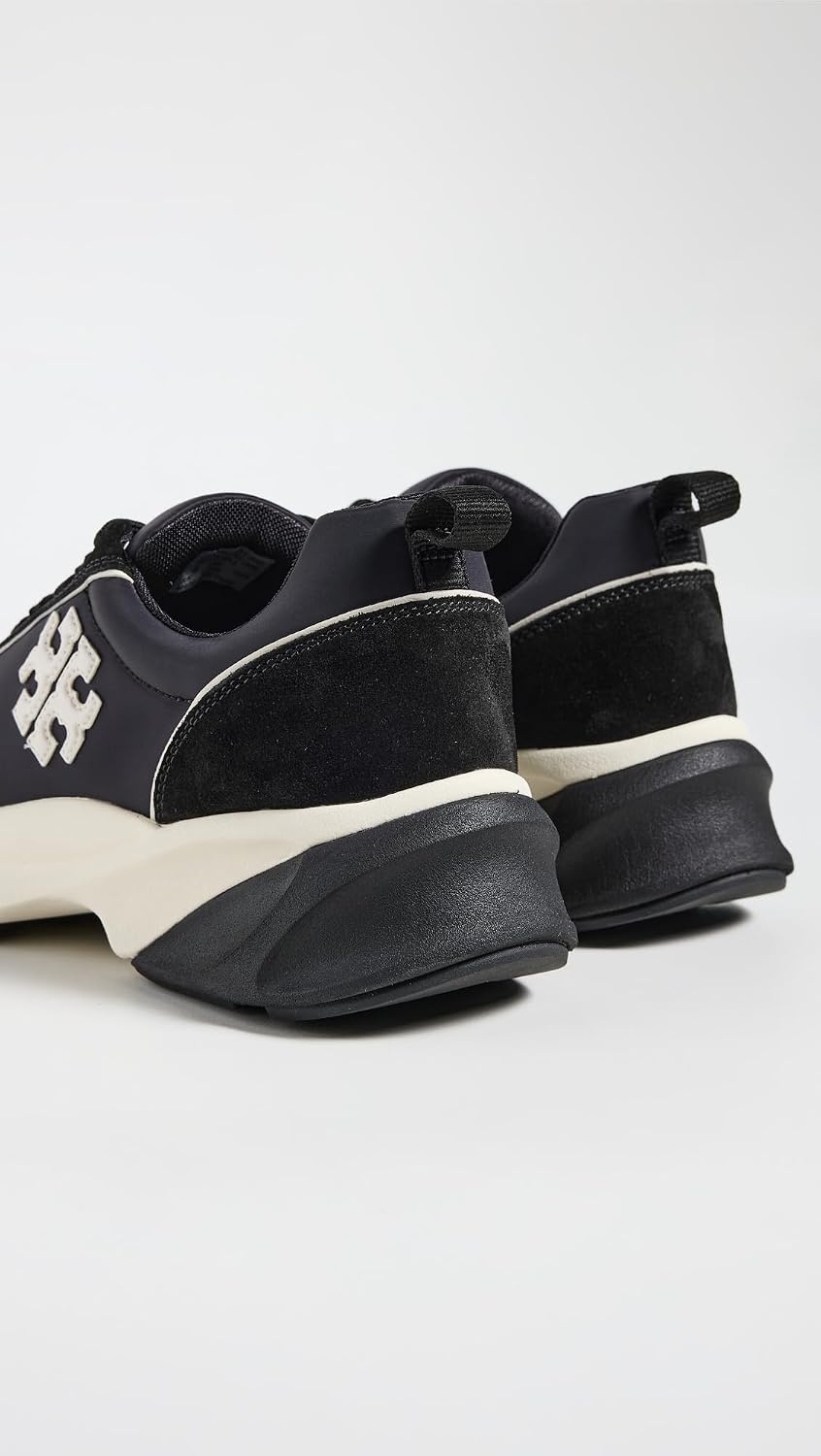 image:imageTory Burch Womens Good Luck TrainersPerfect BlackNew Ivory