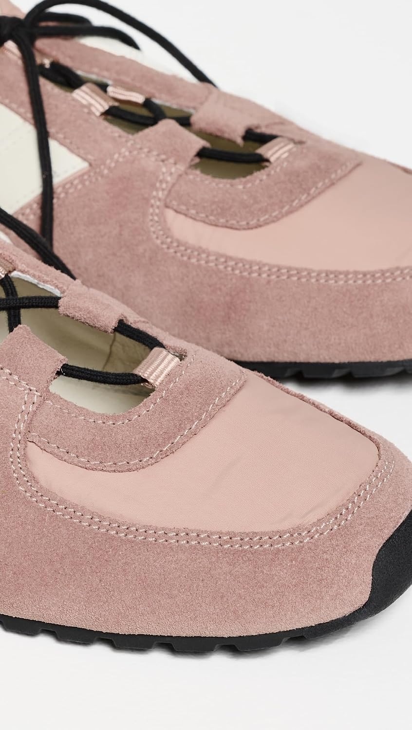 image:imageTory Burch Womens Hank Ballet SneakersRose SilkMalvaBlanc