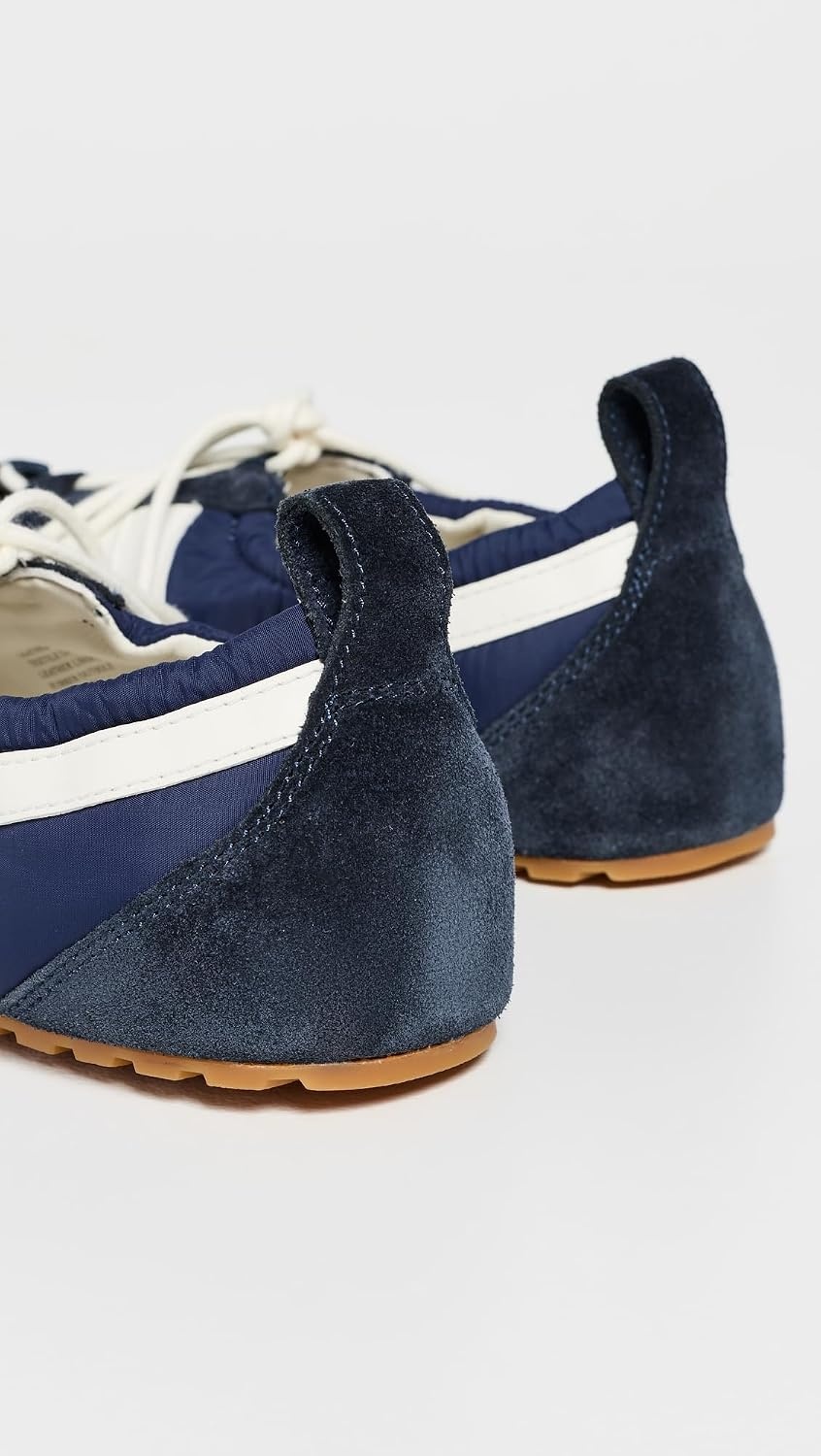 image:imageTory Burch Womens Hank Ballet SneakersTory NavyBlanc