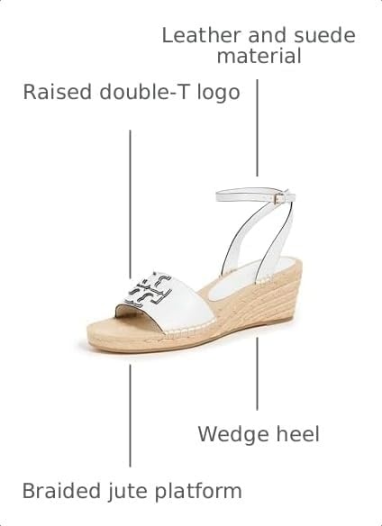 image:imageTory Burch Womens INES Wedge Espadrilles 50mmGardenia