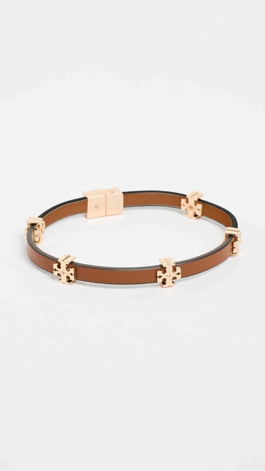 image:imageTory Burch Womens Icon Bio BraceletTory GoldClassic Chestnut
