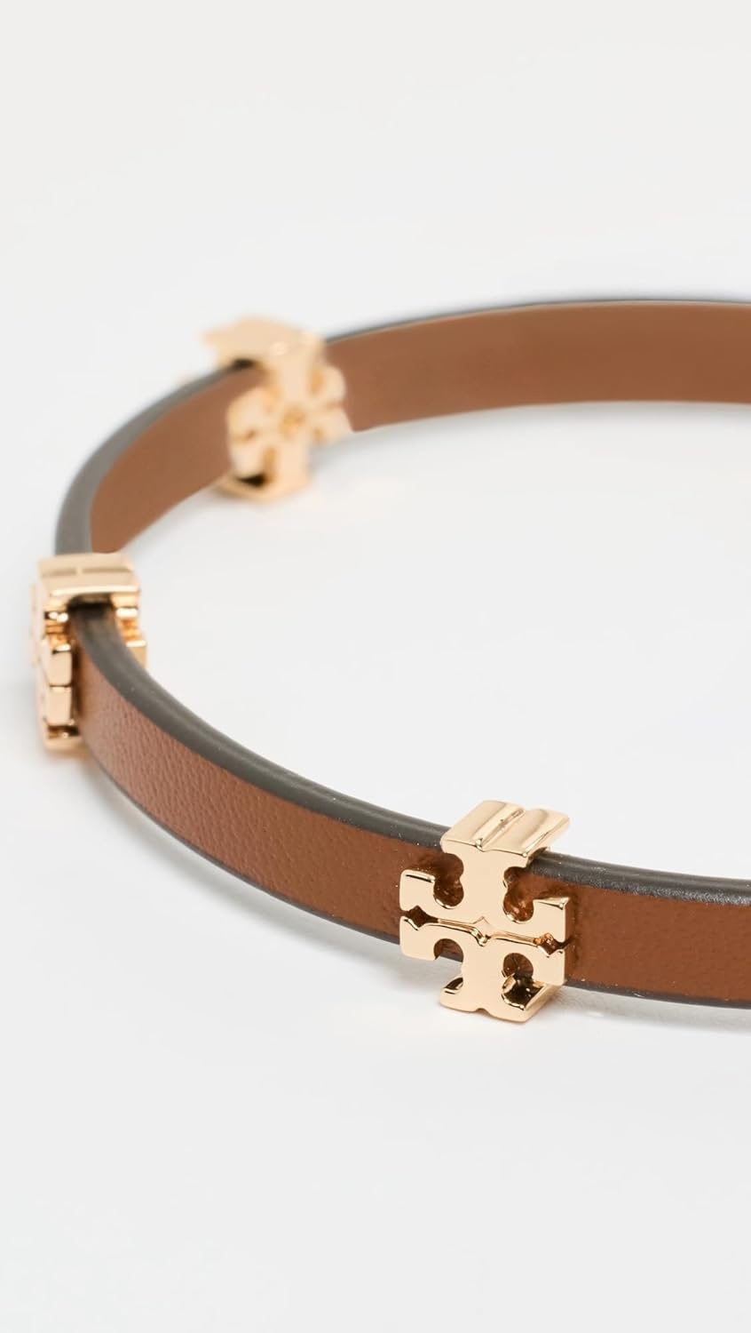image:imageTory Burch Womens Icon Bio BraceletTory GoldClassic Chestnut