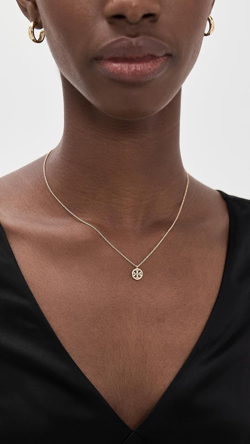 image:imageTory Burch Womens Icon Circle Pendant NecklaceGold