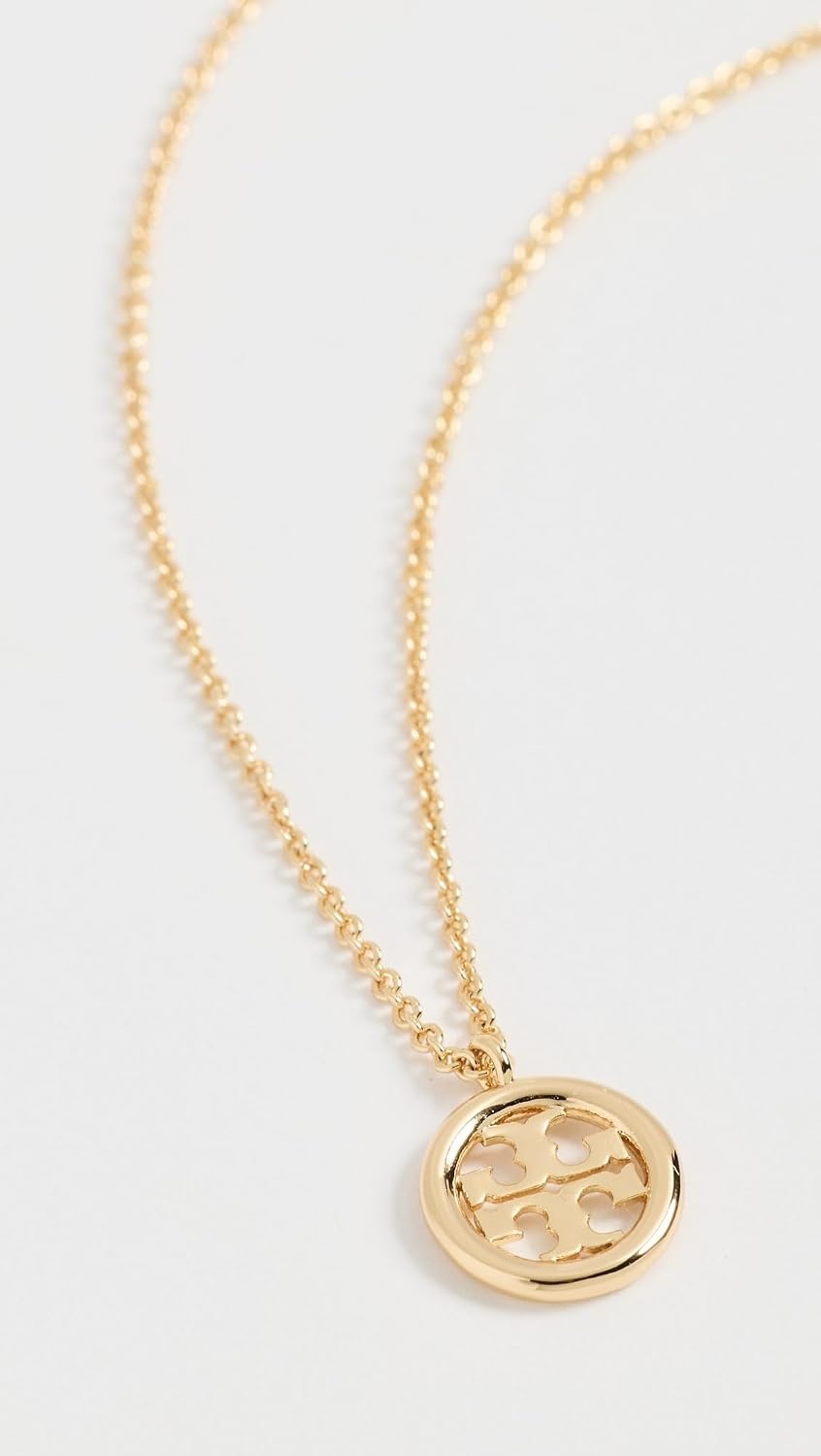 image:imageTory Burch Womens Icon Circle Pendant NecklaceGold