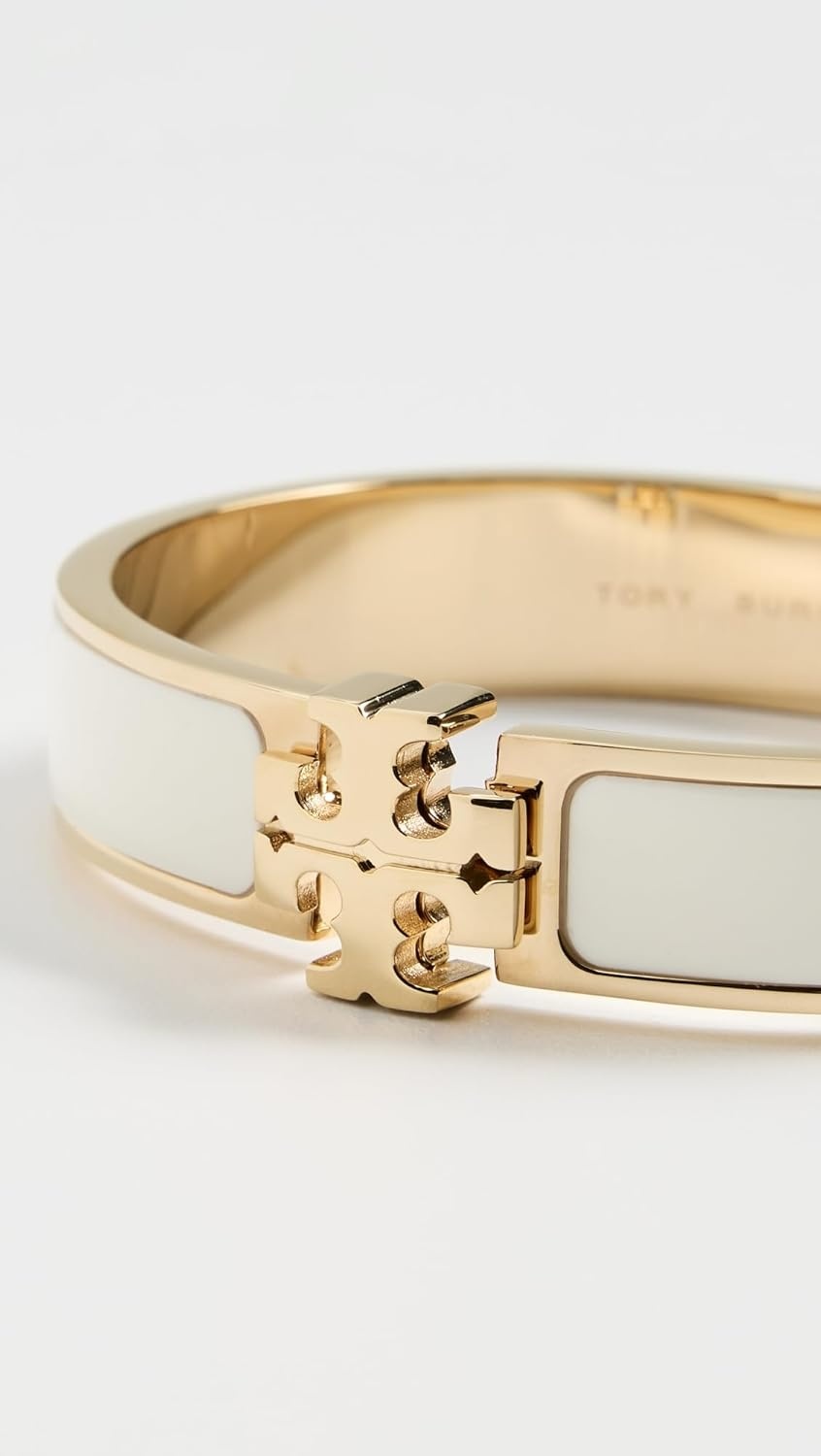 image:imageTory Burch Womens Icon Enamel BraceletTory GoldNew Ivory
